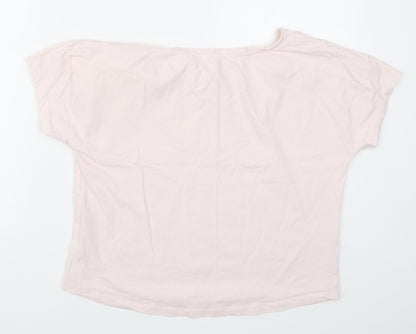 Boux Avenue Womens Pink Solid  Top Pyjama Top Size 12  - Be Kind to Yourself