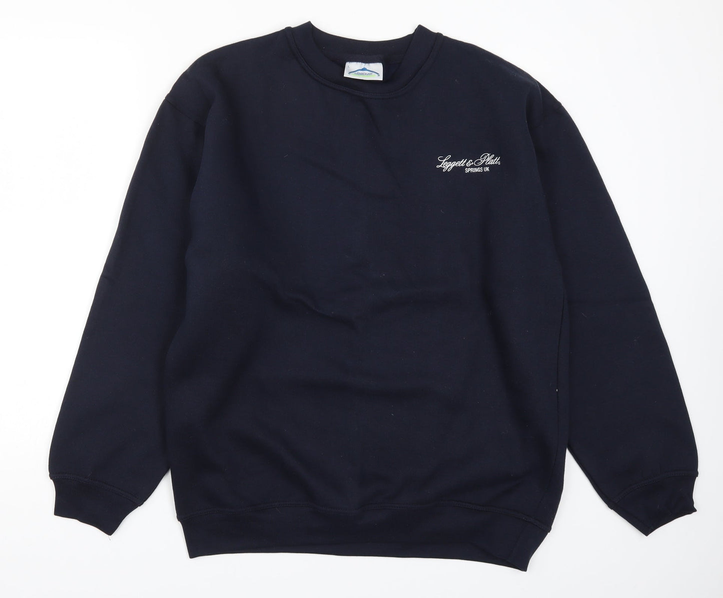 Beaver International Mens Blue   Pullover Sweatshirt Size L  - Leggett & Platt