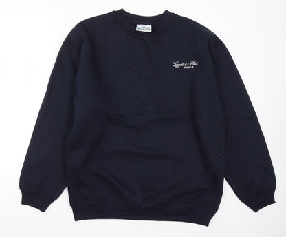 Beaver International Mens Blue   Pullover Sweatshirt Size L  - Leggett & Platt