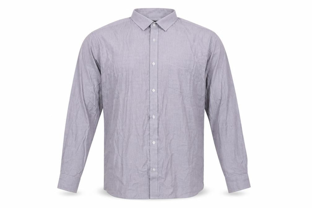 Mens UK Size 17 F&F Purple  Button-Up Long Sleeve Casual Shirt