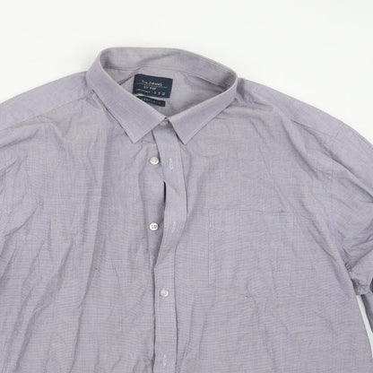 F&F Mens Purple    Button-Up Size 17