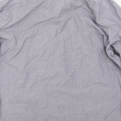 F&F Mens Purple    Button-Up Size 17