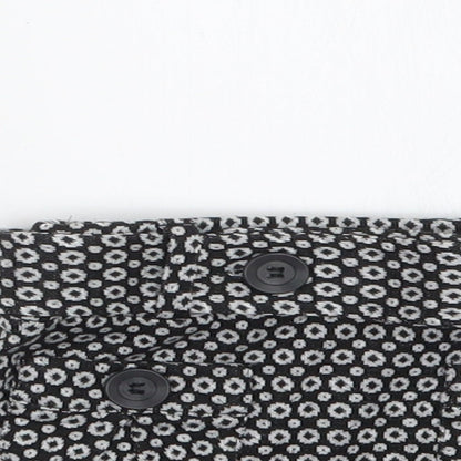 NEXT Girls Black Geometric  Straight & Pencil Skirt Size 6 Years
