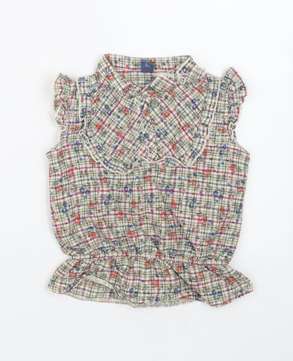 TU Girls Grey Geometric  Basic T-Shirt Size 5 Years