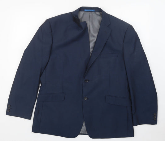 Mens UK Size 40 BHS Regular Blue Suit Jacket
