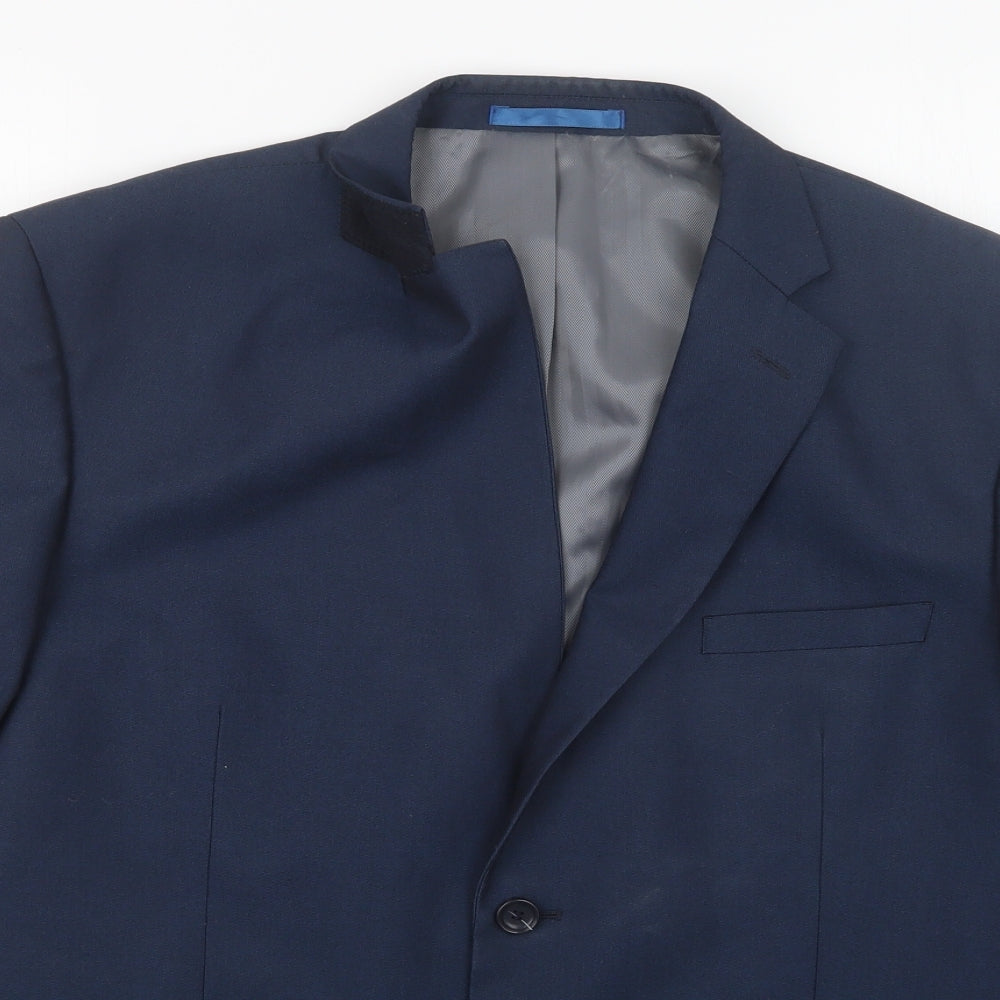Mens UK Size 40 BHS Regular Blue Suit Jacket