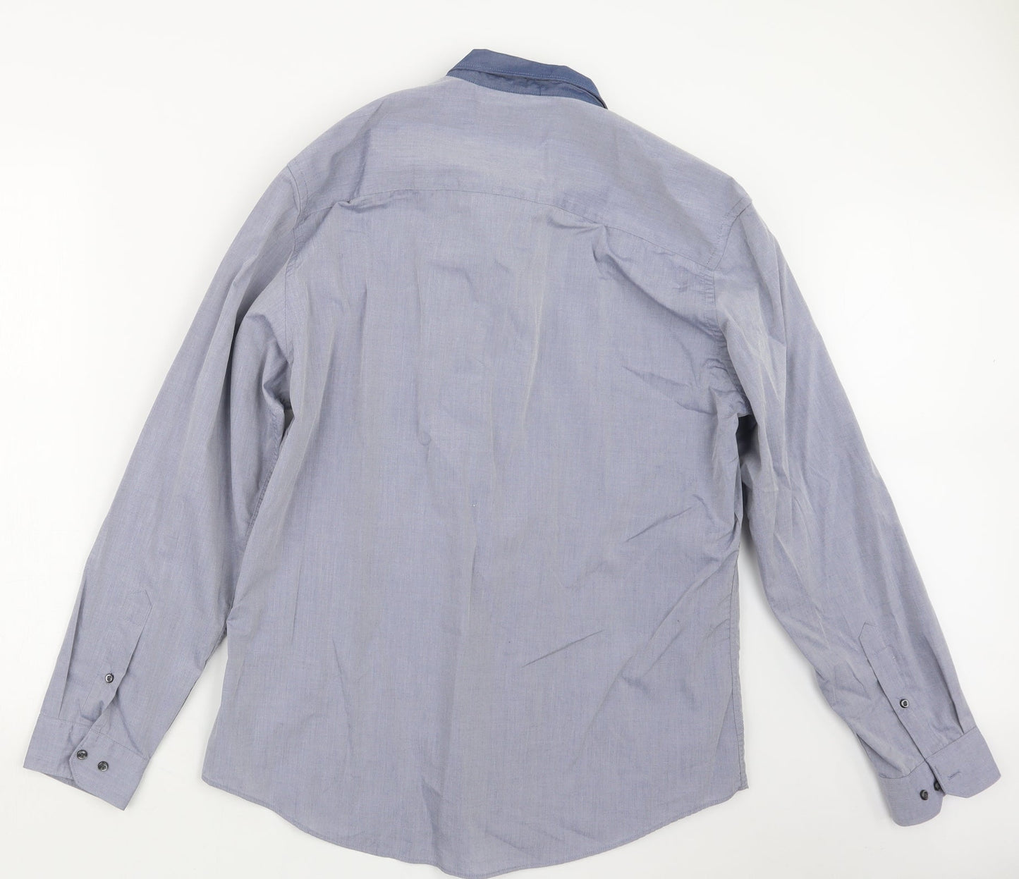 Taylor & Wright Mens Blue    Button-Up Size 17