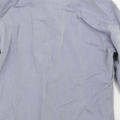 Taylor & Wright Mens Blue    Button-Up Size 17