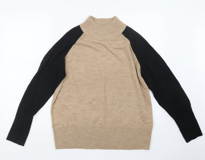 Womens UK Size M Marks and Spencer Beige Pullover Jumper