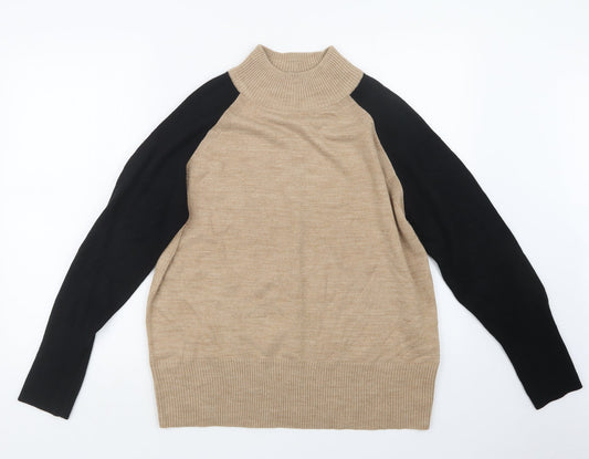 Womens UK Size M Marks and Spencer Beige Pullover Jumper