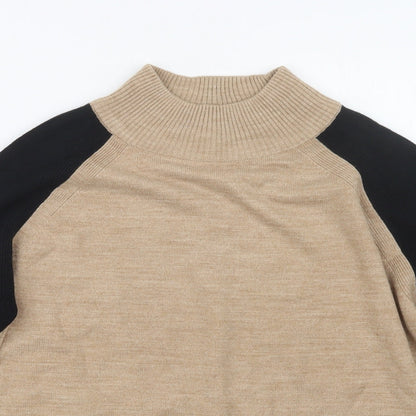 Womens UK Size M Marks and Spencer Beige Pullover Jumper