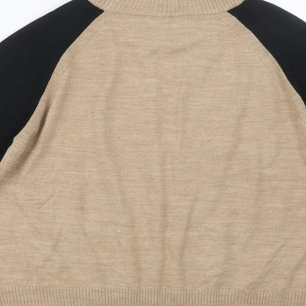 Womens UK Size M Marks and Spencer Beige Pullover Jumper