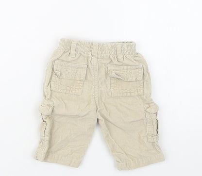 Adams Kids Boys Beige   Cargo Trousers Size 3-6 Months