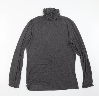Womens UK Size 10 Preworn Grey Pullover Jumper