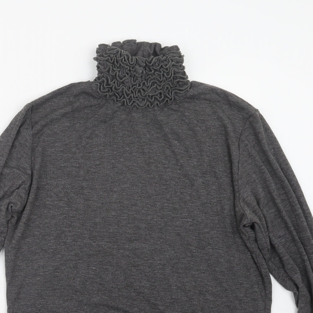 Womens UK Size 10 Preworn Grey Pullover Jumper
