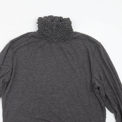 Womens UK Size 10 Preworn Grey Pullover Jumper