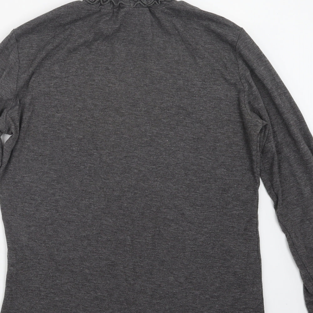 Womens UK Size 10 Preworn Grey Pullover Jumper