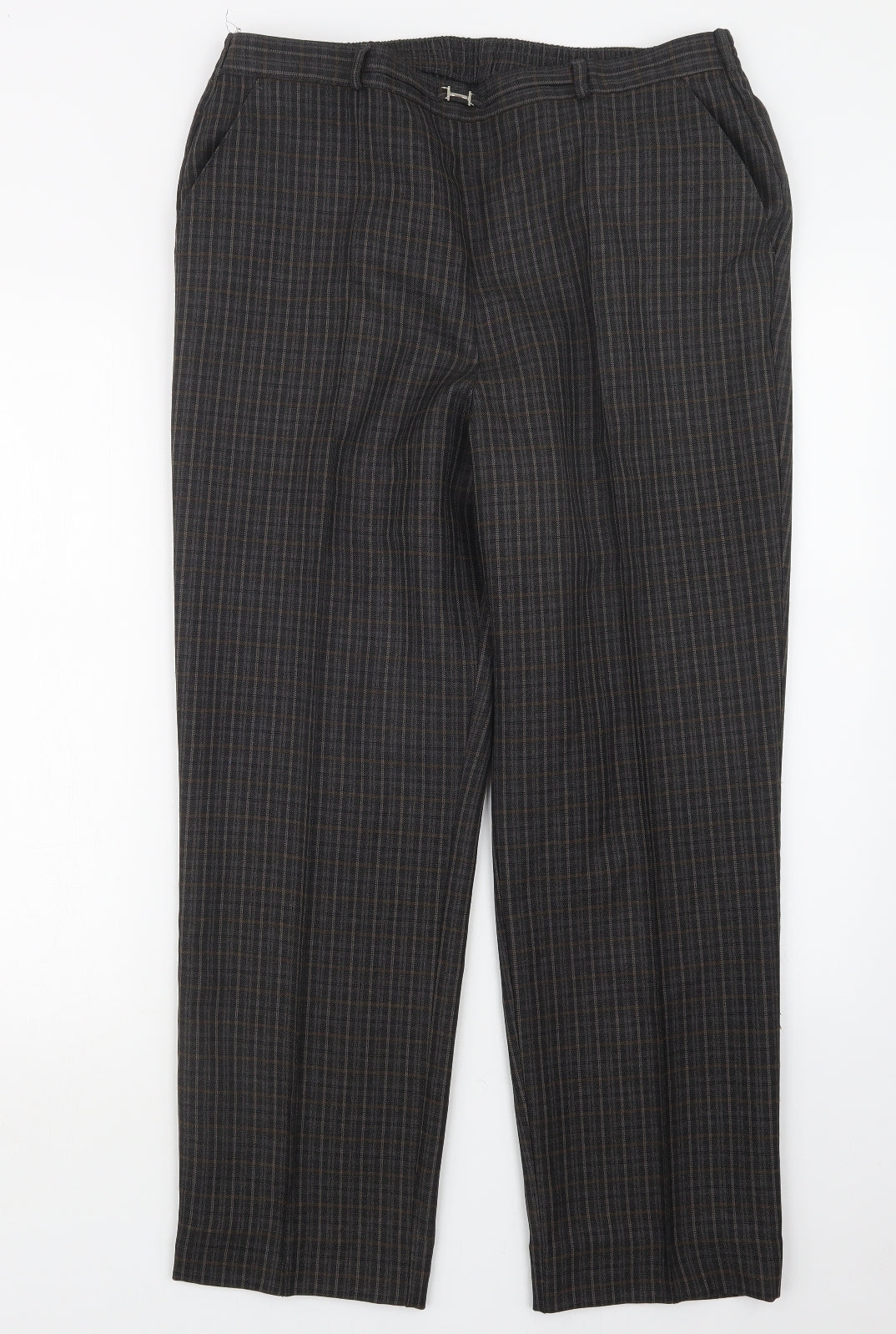 Womens UK Size 16 Marks and Spencer Regular Fit  Brown Trousers