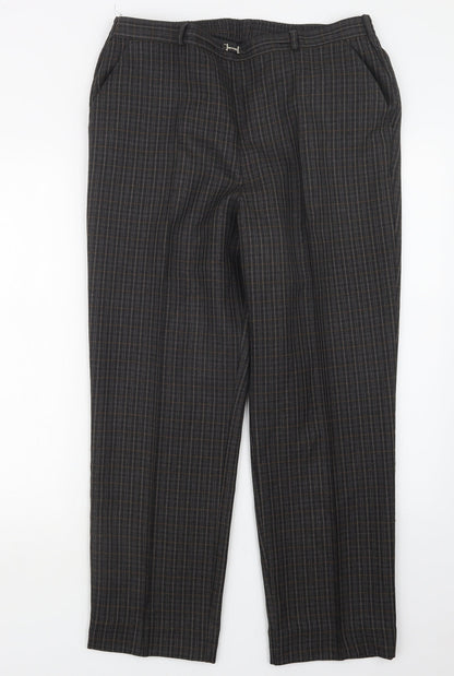 Womens UK Size 16 Marks and Spencer Regular Fit  Brown Trousers