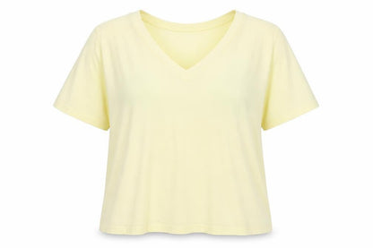 Womens UK Size XL CC Yellow Basic T-Shirt