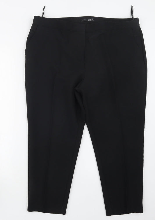 Womens UK Size 18 Atmosphere Regular Fit  Black Trousers