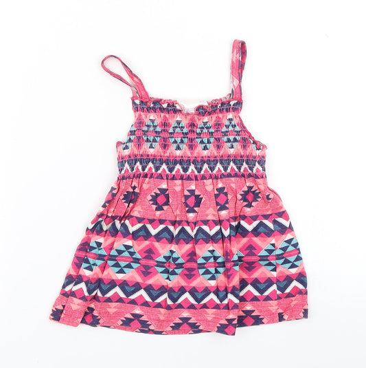 E-vie Angel Girls Pink Argyle/Diamond  Basic Tank Size 5 Years