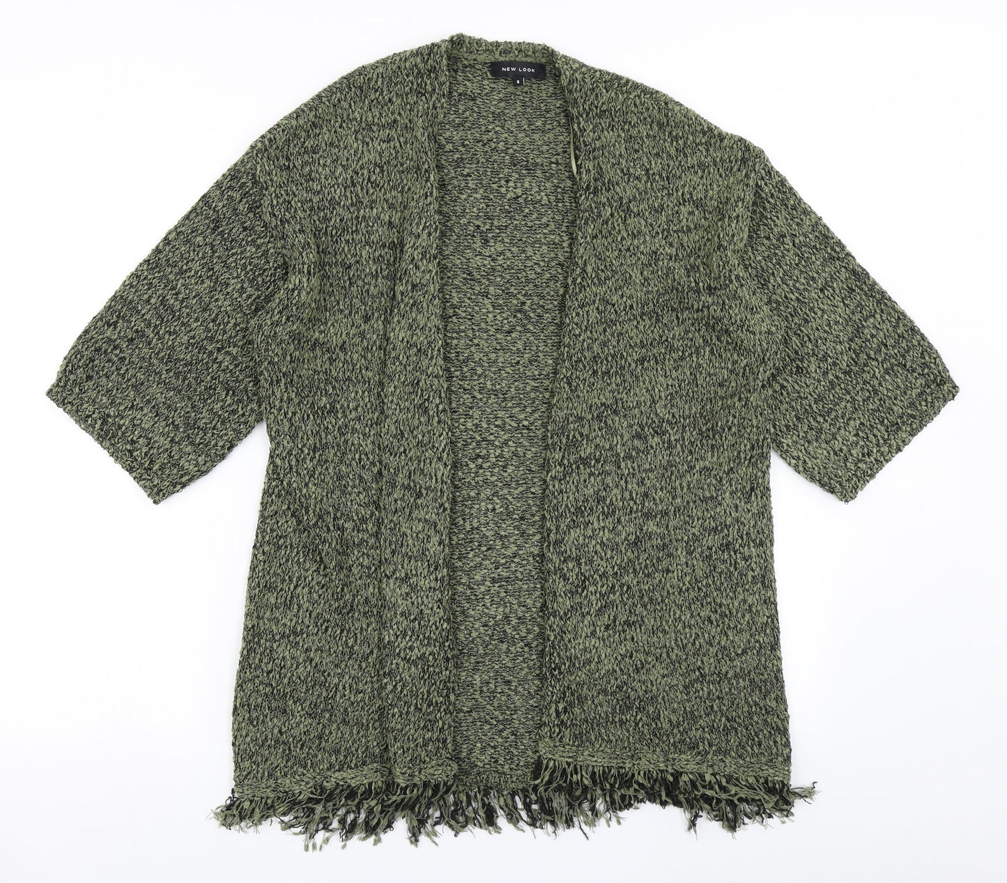 Womens UK Size S New Look Green Cardigan Jumper