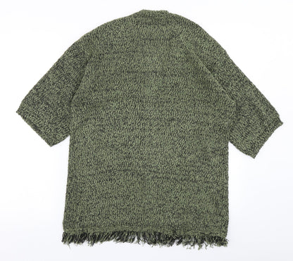 Womens UK Size S New Look Green Cardigan Jumper
