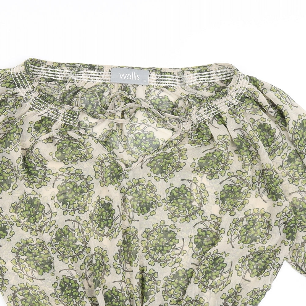 Womens UK Size S Wallis Beige Basic Blouse