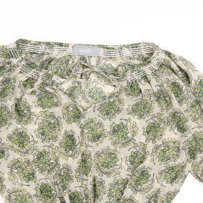 Womens UK Size S Wallis Beige Basic Blouse