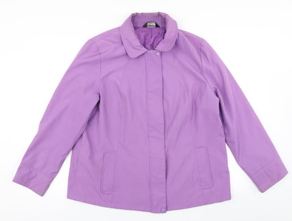 BM Womens Purple   Pea Coat Coat Size M