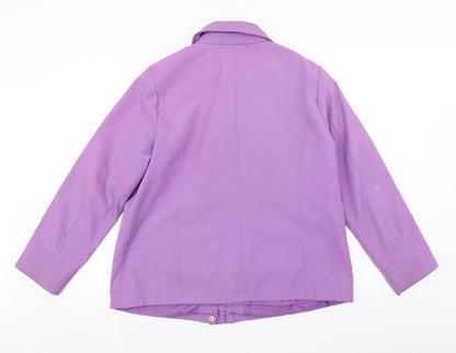 BM Womens Purple   Pea Coat Coat Size M