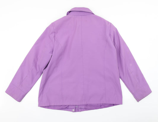 BM Womens Purple   Pea Coat Coat Size M
