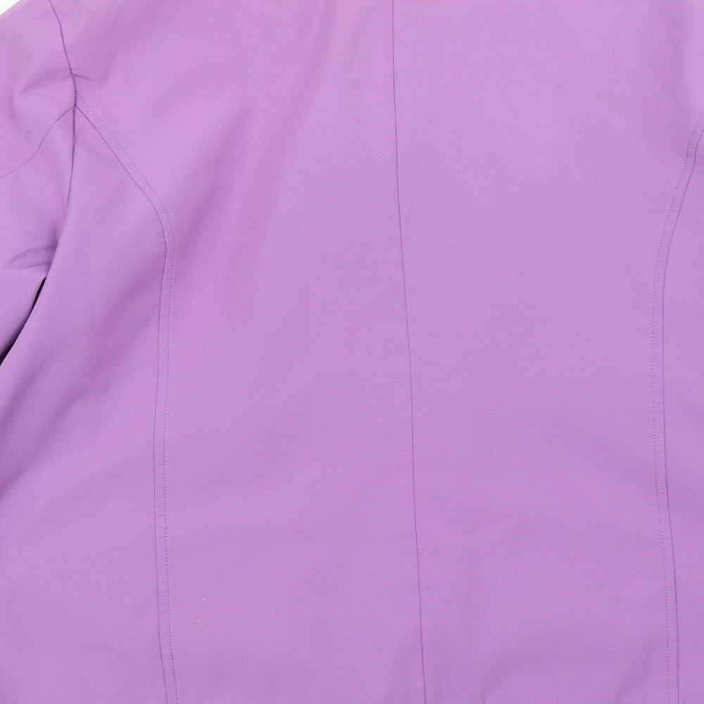 BM Womens Purple   Pea Coat Coat Size M