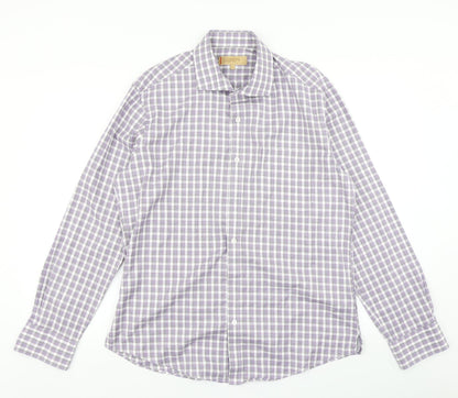 Mens UK Size L Collezione Purple  Button-Up Long Sleeve Casual Shirt