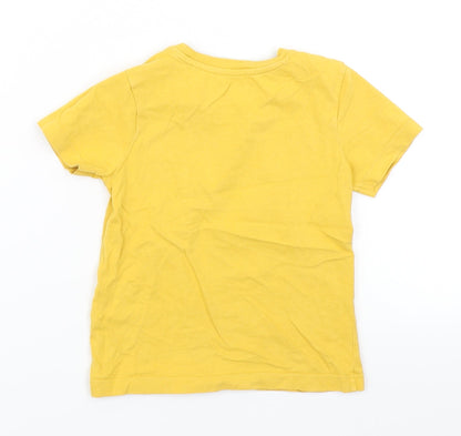 Nutmeg Boys Yellow   Basic T-Shirt Size 2-3 Years