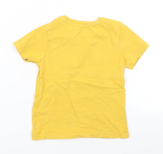 Nutmeg Boys Yellow   Basic T-Shirt Size 2-3 Years