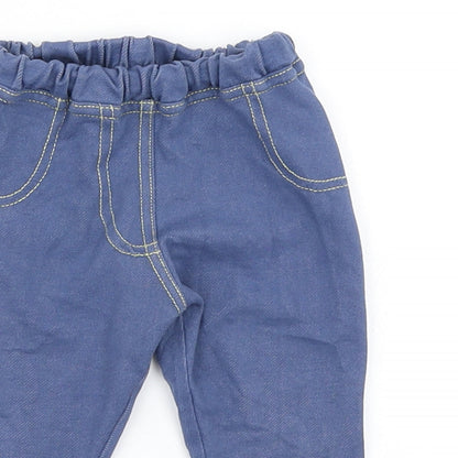 Dunnes Girls Blue  Denim Jogger Jeans Size 6-9 Months