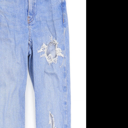 915 Generation Girls Blue  Denim Straight Jeans Size 9 Months - Distressed