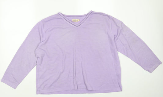Bonmarché Womens Purple   Pullover Sweatshirt Size XL