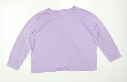 Bonmarché Womens Purple   Pullover Sweatshirt Size XL