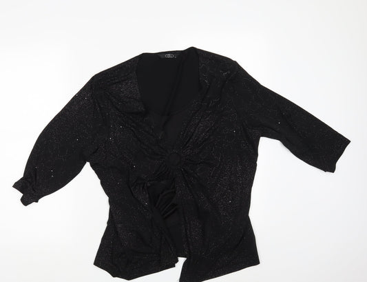 BM Womens Black   T-Shirt Dress  Size L