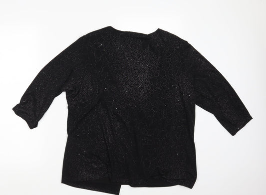 BM Womens Black   T-Shirt Dress  Size L