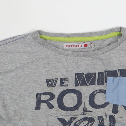 Boboli Boys Multicoloured Colourblock  Basic T-Shirt Size 6 Years
