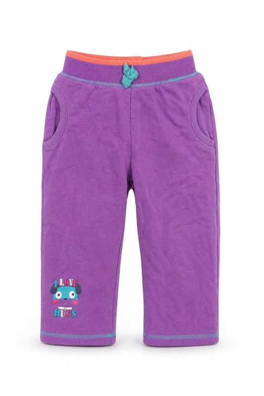 George Girls Purple   Jogger Leggings Size 24 Months  - Waist 18in; Inside leg 12in