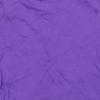 Disney Girls Purple   Basic T-Shirt Size 24 Months