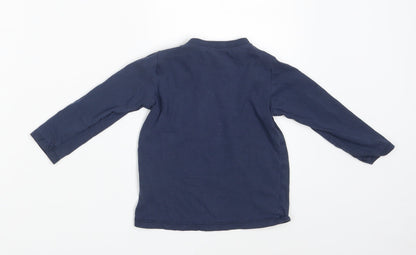 H&M Boys Blue   Basic T-Shirt Size 12-18 Months