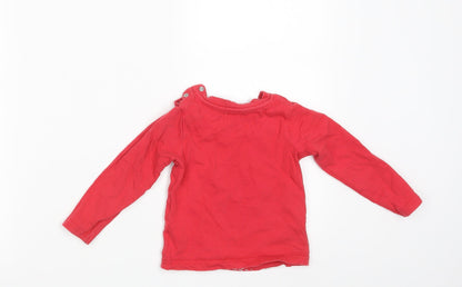 BHS Baby Red   Basic T-Shirt Size 18-24 Months