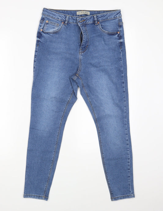 Denim Co. Womens Blue  Denim Skinny Jeans Size 14 L25 in