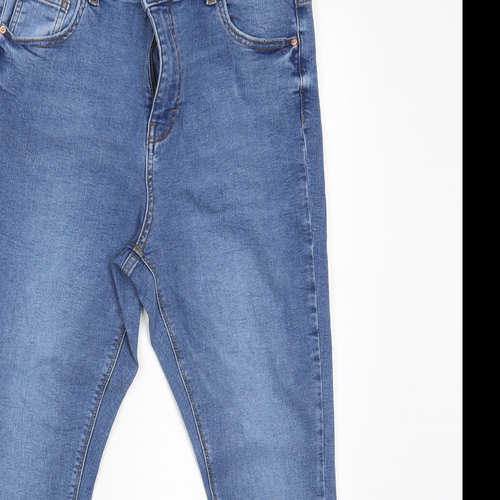 Denim Co. Womens Blue  Denim Skinny Jeans Size 14 L25 in